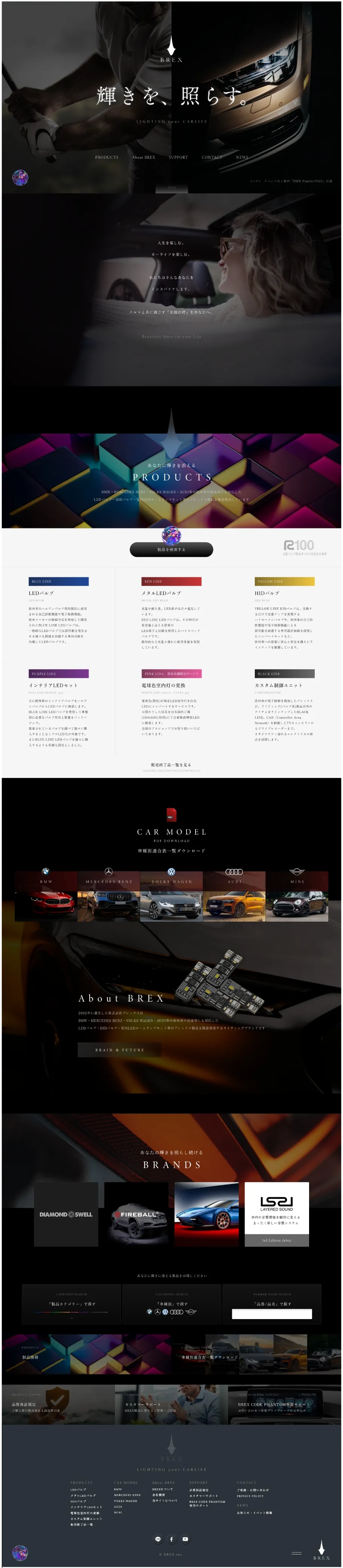 業種:車載用ライティング製品の開発販売会社様の例